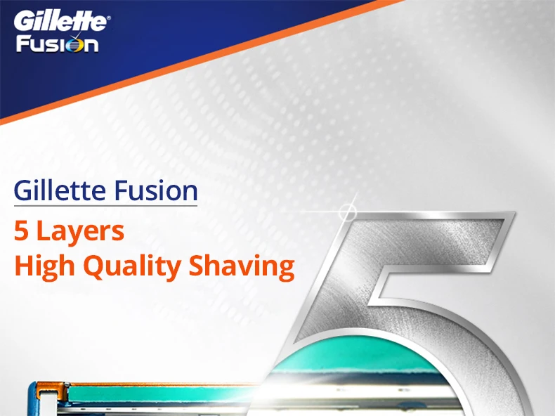 Lâmina Gillette-Fusion para Homens, Cabelo Rosto, Barba