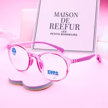 Модная студенческая оправа для очков, очки для детей, очки для близорукости, анти-синий светильник, компьютерная оптическая оправа для очков для детей, очки для мальчиков и девочек