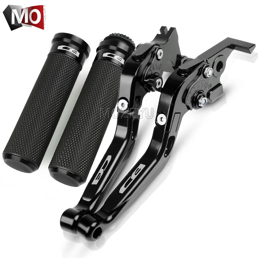 For Honda CB600F CB 600F 600 F 1989-2006 2007-2013 2008 2009 2010 2011 Motorcycle CNC Brake Clutch Levers Handlebar Hand Grips - Color: BK CB600F 07-13
