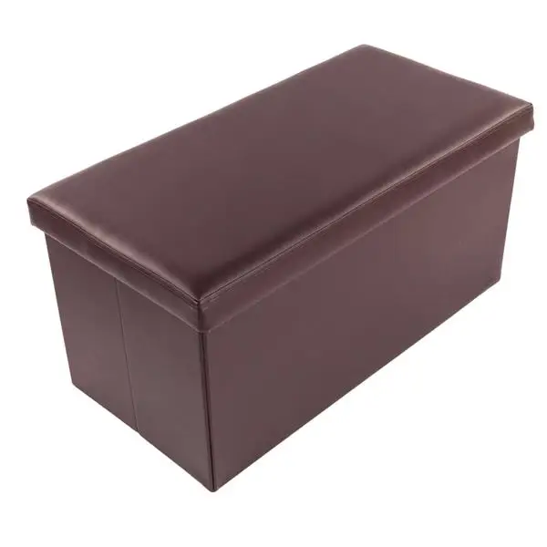 

Storage Footstool Stool Chair Practical Removable PVC Leather Footstool Furniture