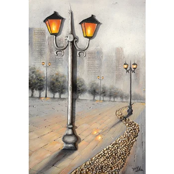 

7Pink Leisure Time Styling DIY Digital Painting By Number Landscape Unique Gift Oil Painted For House Hall Way Living Room Decor