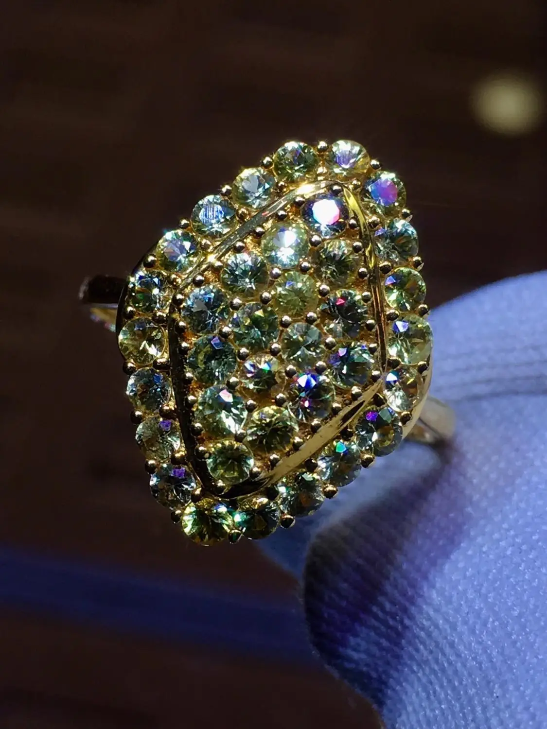 Хорошее ювелирное изделие, сапфировое кольцо, натуральный 2.2ct, не нагревается, жёлтый драгоценный сапфир, чистое золото 18 K, ювелирное изделие для женщин, кольца с бриллиантами