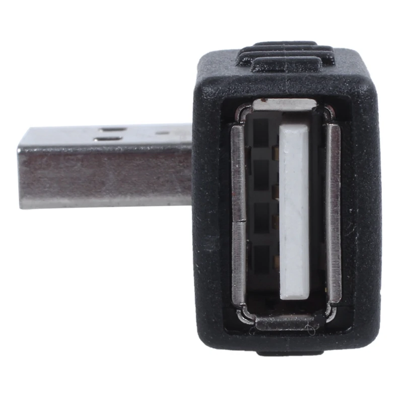 Черная сторона правый угол USB мама к папа адаптер соединитель концентраторы