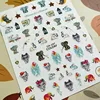 Newest Cute Elephant Design 3D Self Adhesive Back Glue Decal Slider DIY Decoration Accessory Nail Sticker CA-597 1