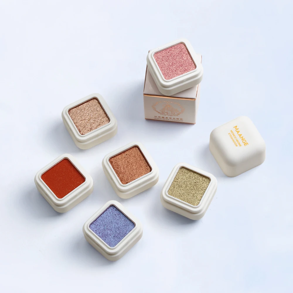 

New Glitter Eyeshadow Makeup Palette Single Color Shimmer Matte Eye Shadow Pigment Pallete Beauty Cosmetic