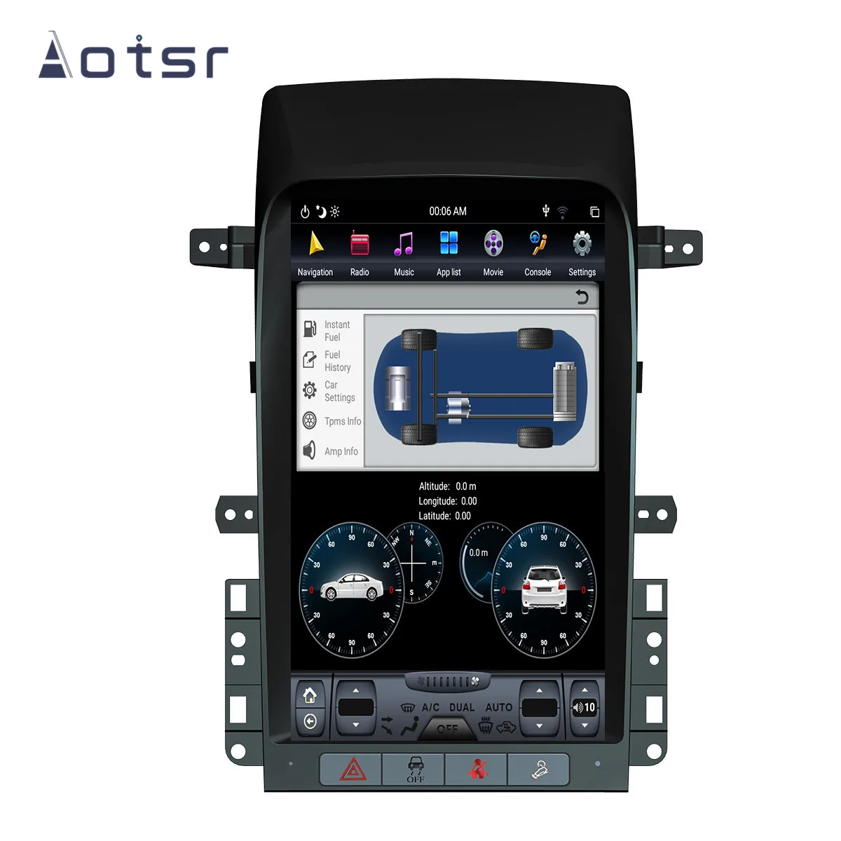 Gps навигатор на Android 9 0 в стиле Тесла для Chevrolet Captiva 2007 12 головное устройство