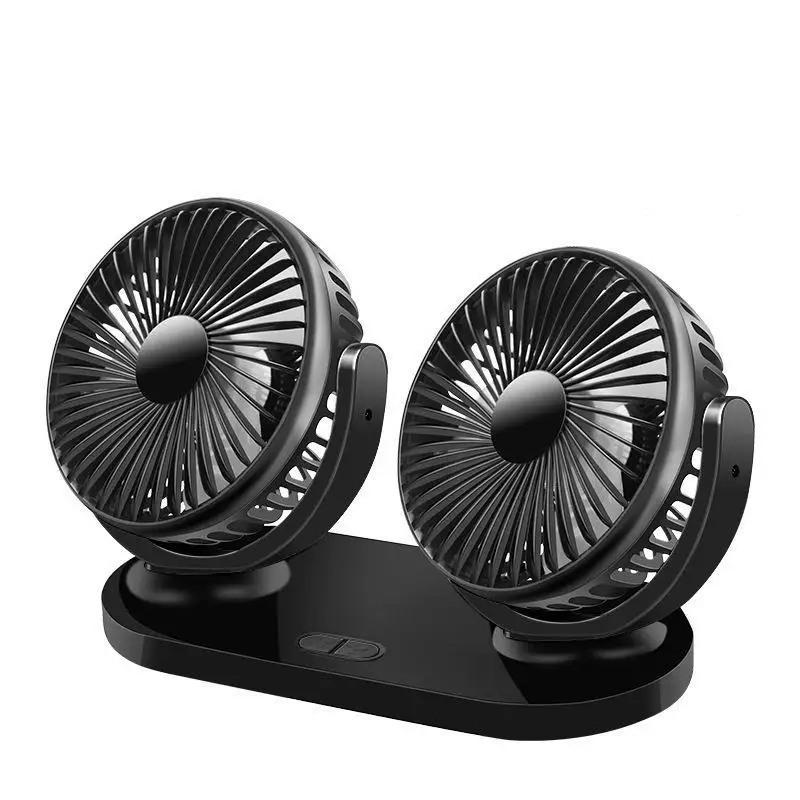

Borzecki Car Fan 12v 24v Universal Motors Small Electric Fan Large Truck Double Head Shake Usb Fan R-8037