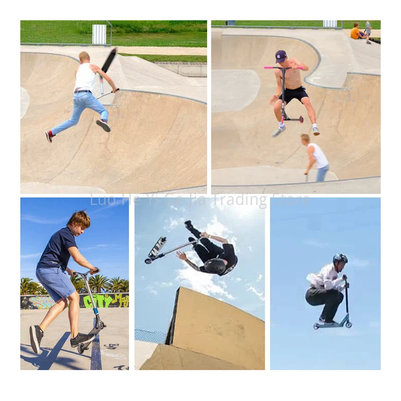 프로 스턴트 스쿠터 및 금속 코어 휠이 있는 배럴(33 높이) 전문 익스트림 스쿠터 프리스타일 스쿠터