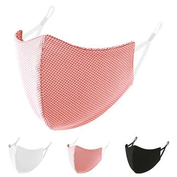 

1/2PCS Washable Reusable Polyester Face Mask Fashion Adult Breathing Mesh Print Mask Mouth Mask With Design Masque Mariage