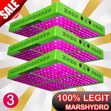 3 шт. отражатель 1000 Вт полный спектр светодиодный светильник для выращивания растений для внутреннего сада Гидропоника теплицы