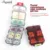 12 Сетки Pill Box Путешествия Удобная Медицина Таблетки Диспенсер Pill Organizer Tablet Pillbox Case Container Drug Divider Splitters