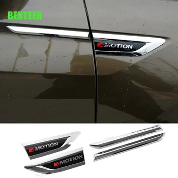 

2pcs 4MOTION Car fender Sticker For Volkswagen T-ROC TAYRON Teramont GOLFR Touran PASSAT Toureg PHIDEON Multivan Carave