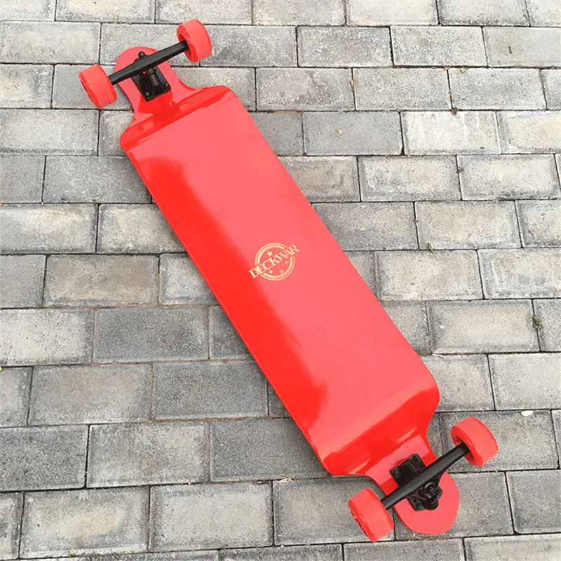 Бренд Longboard полный спуск скейтборд Подростковая дорога улица гоночная доска взрослый падение вниз скорость Longboard 4" x 9,5"