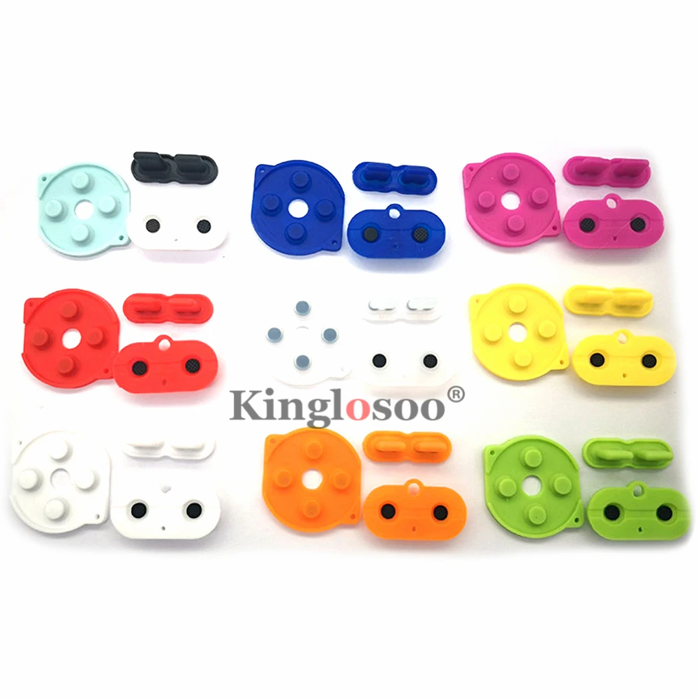 para a Substituição das Almofadas de Borracha do Bolso do Menino do Jogo para a Carcaça de Gbp Botões de Silicone um b D-pad Iniciar o Teclado Seleto