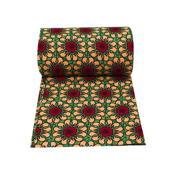 

1 Yard African Wax Print Fabric Flower Prints Ankara African Fabric for Party Dress DIY 100% Polyester Sewing African Tissus