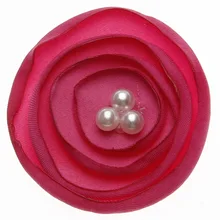 Г. стиль, Лидер продаж, многослойная круглая ткань с жемчугом, украшенная цветами, детская лента для волос, головной убор, одежда Ac