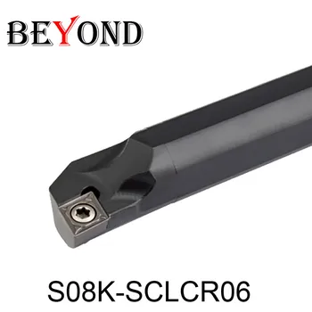

BEYOND S08K-SCLCR06 8mm lathe turning tool cutter internal boring bar holder SCLCR cnc S08K SCLCR06 carbide inserts CCMT SCLCL
