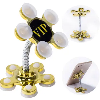 

New Car Mobile Navigation Rotatable Magic Stand Multi-Angle Double-Sided Mount Suction Cup Phone Holder 360 Degree Portable