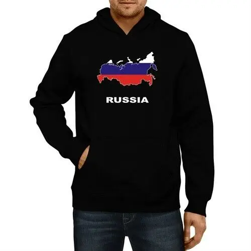 

Hoodie Men Russia Country Map Color Hoodie Sweatshirt