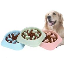 Миски для еды животных Собака медленная кормушка миска для кошек тренировка анти-заглатывание Lick Предотвращение ожирения замедление еды блюдо для собак E9