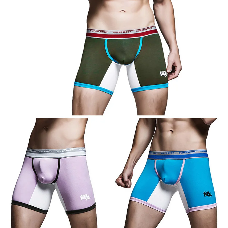 

Man's Sexy Men Boxer Shorts Soft Breathable Underwear Stretch Cotton Panties Sports Swimwear Beach Shorts Trunks Boxershorts