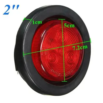 

1000K Side marker lights Car Truck Lighting Lamps Bulbs 2 inches Round