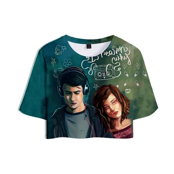 

Hit TV series 13 Reasons Why 3D Print Women Crop Top Tshirt Swiftie Summer Fashion Sexy Casual Harajuku Clothes Hot Sale t-shirt