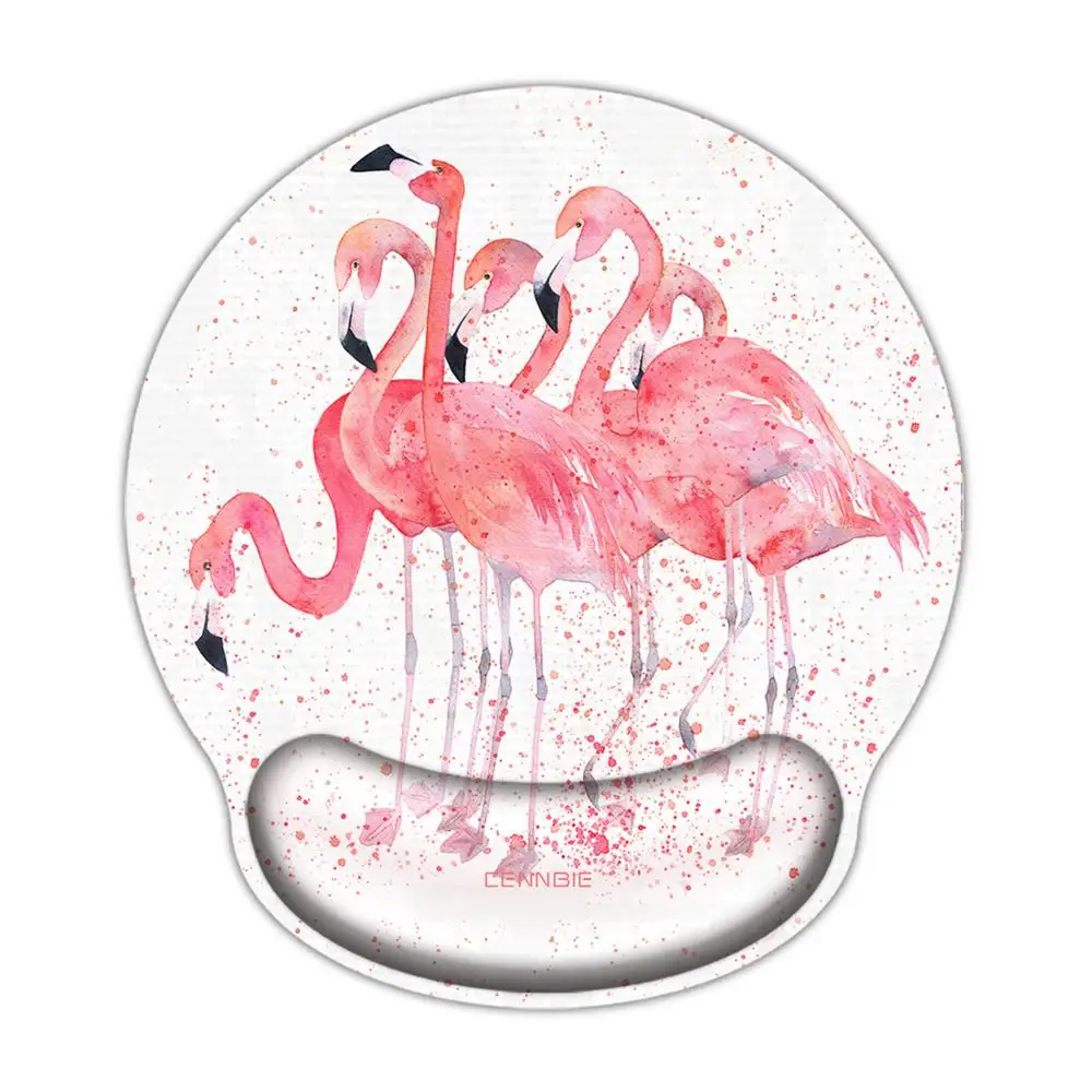 

Game Mouse Pad 3D Comfy Mouse Pad with Wrist Rest Support Mat for Cs Go Gaming PC Laptop for Mac 7.8*9.8'' Pink Bird
