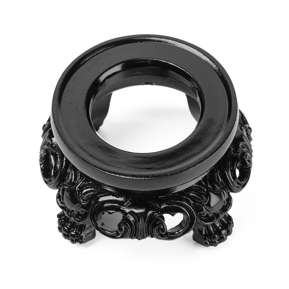 New Black Resin Crystal Ball Base Sphere Pedestal European Style Home Decor Display Stand Photography Props Ornament Accessories