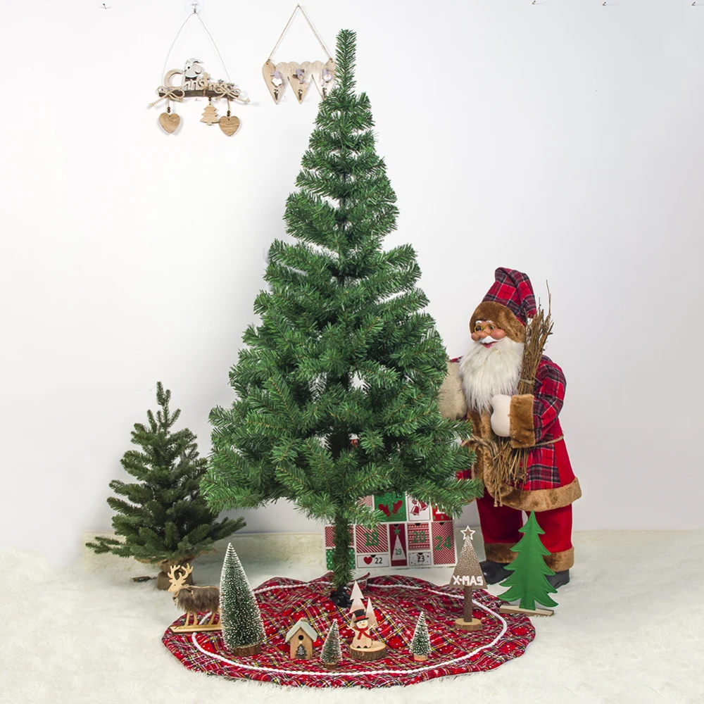 

100cm Red Christmas Tree Skirt Xmas Tree Carpet Gift Bag Base Merry Christmas Decorations for Home New Year Decoration Supplies