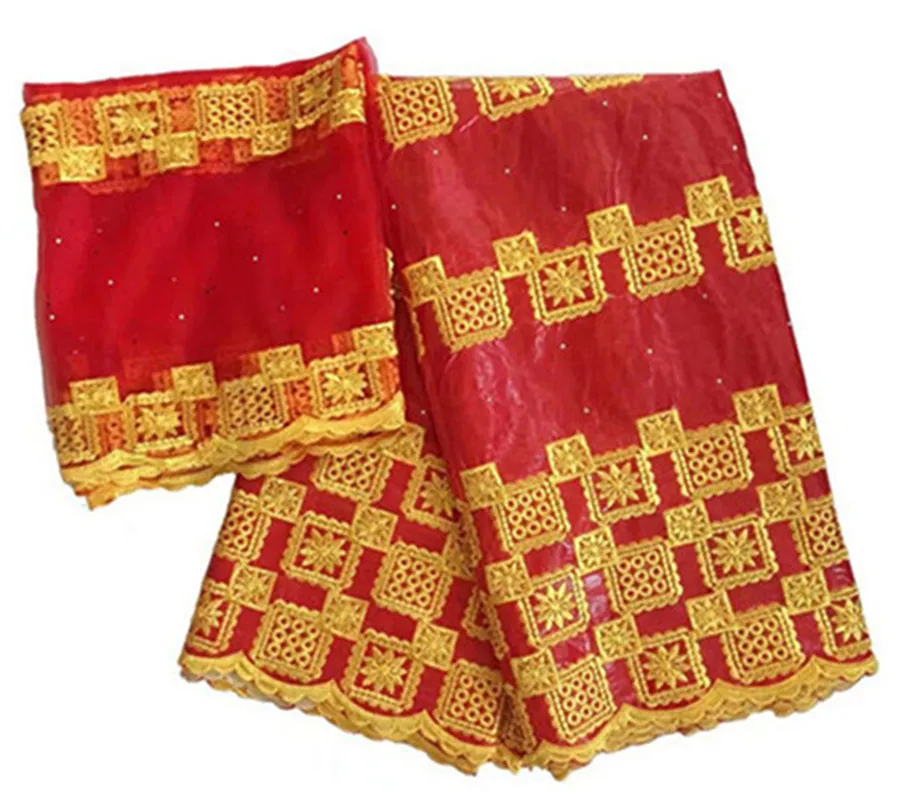 Getzner дизайн в африканском стиле фут ткань Африканская bazin Lace с вышивкой и камнями парча в Гвинейском стиле