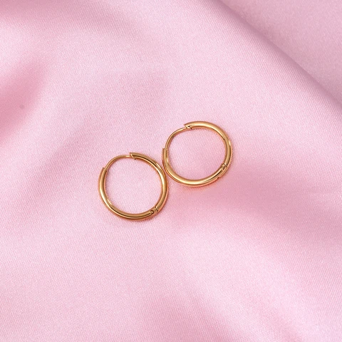 6MM Surgical Steel Small Mini Hoop Earrings Stainless Ring Nose Helix Cartilage Tragus Labret Piercing Ear Studs Loop Earing
