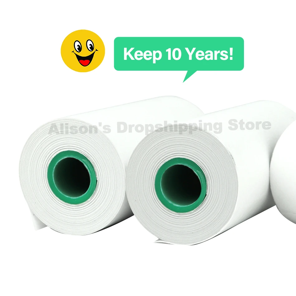 

White and Black Thermal Printer Photo Paper 58mm For GZM5804 GZM5807 GZM5809 Peripage A6 A8 and Paperang P1 P2