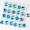 Glass crystal Rivoli round shape 8mm 10mm Rainbow & Jelly candy AB colors pointback Glue on rhinestone beads applique diy trim ► Photo 3/6