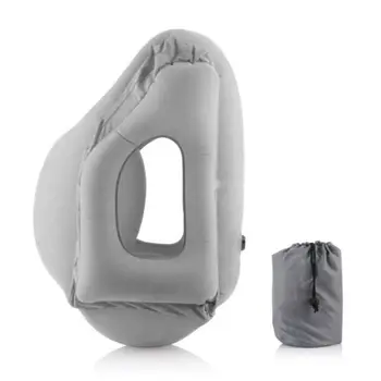 

Inflatable Foot Mat Aircraft Carrying Flocking Neck Plane Inflatable Pillow Portable for Kids Travel Car Office Rest 0-0.5 kg