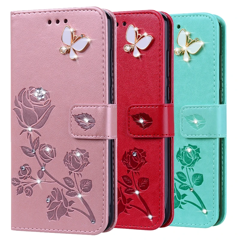 iphone 6s phone case Rose Flower Wallet Stand Case for Apple iPhone 11 Pro Max X XR XS SE2 6 6s 7 8 Plus 5s se 5C 4 4S Luxury Leather Flip Book Cover iphone 8 phone cases