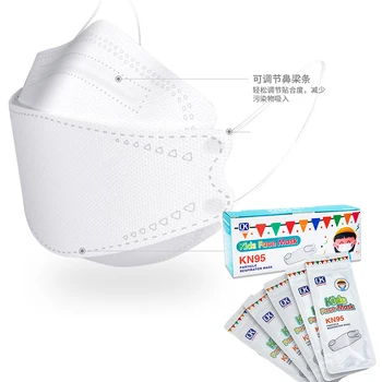 

20PCS/BOX Individual Package KN95 Kids Filter Face Mask KN95 Respirator Mask Face KN95 Children Mask Dustproof FAST Delivery