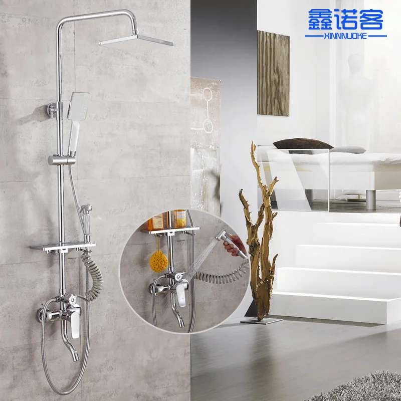 

Fourth Gear Bathroom Supercharge Shower Head Set Aggravate Spray Gun Health Faucet Shower Set Project Payment Sanitary Ware