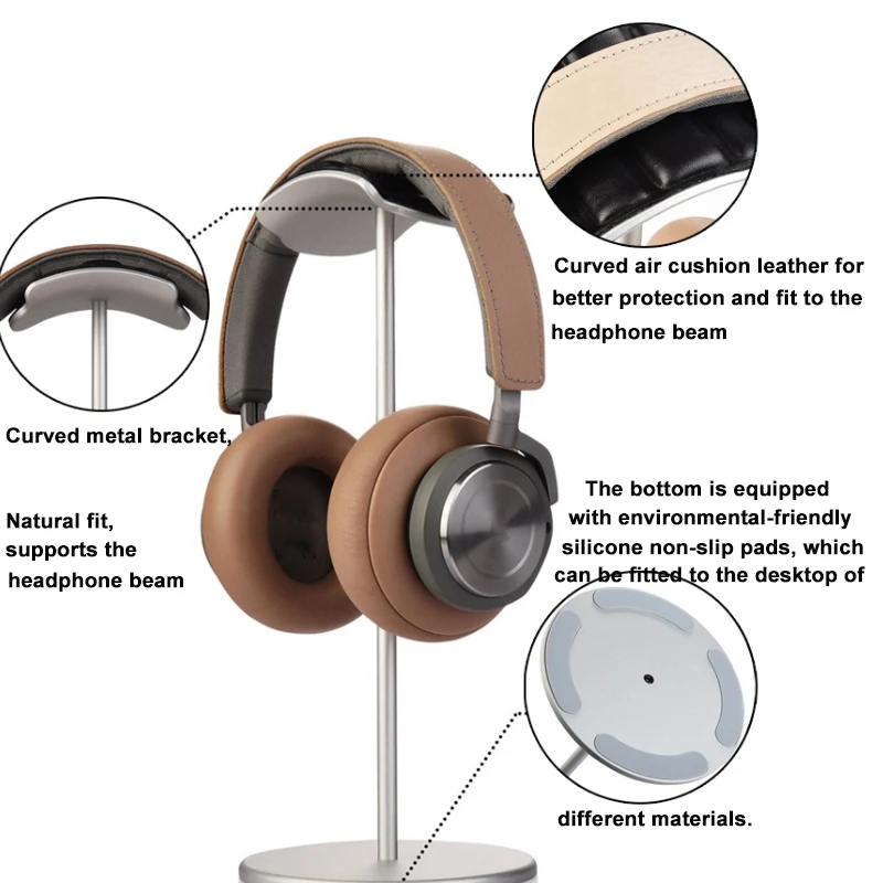 Universal Headphone Stand Holder Metal Headset Earphone Desk Display Hanger Hook Bracket for Wireless Headphones Accessories