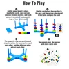 Kid Puzzle Board Game Toy Color Cognitive Science Learning Magnetic Ring Interactive Party Games Education Toy Gift For Children 3