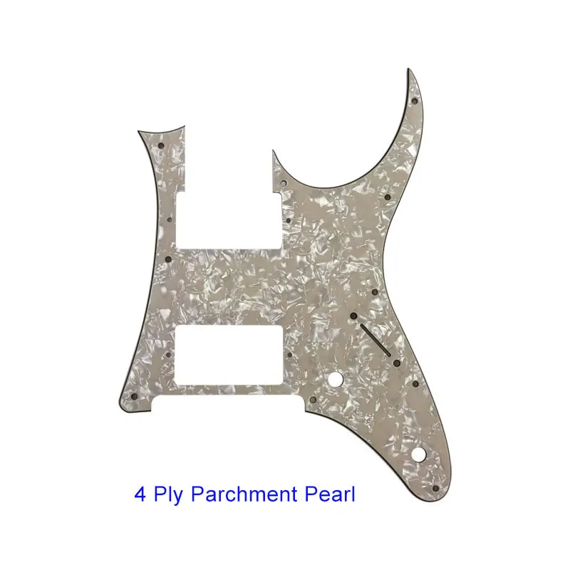 4Ply Parchment pearl Pleroo пользовательские части для электрогитары-для MIJ год Ibanez RG2550Z гитара накладка HH хамбакер Пикап царапины пластины - Цвет: 4Ply Parchment pearl