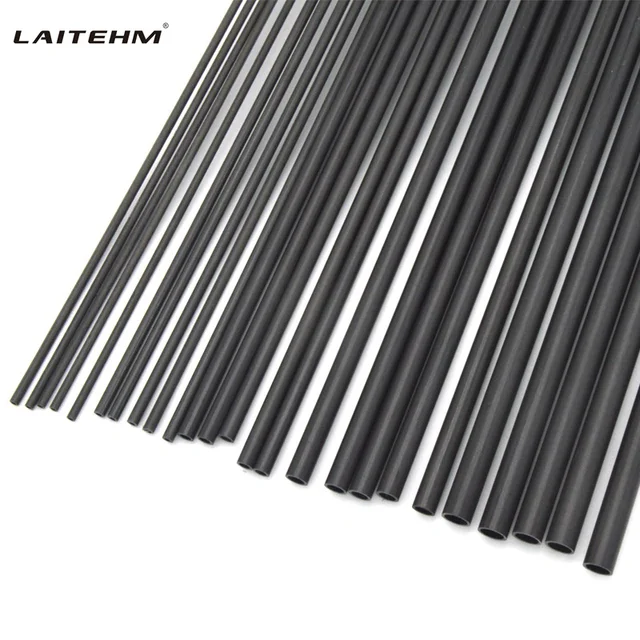 Lot De 4 Tiges Fibre De Carbone 5mm X 400mm - Pour Modélisme Et Bricolage