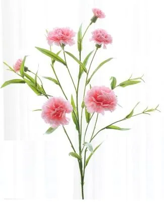 Artificial carnations artificial silk flower carnation mother's gift home deco Happy mother's day realcarnation nylon flower - Цвет: pink