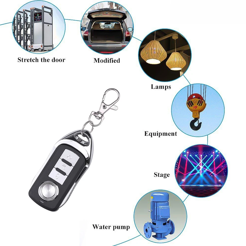 Kebidu Универсальный 433Mhz пульт дистанционного управления для гаражной двери Comtrol 433,92 Mhz копирующий код Дубликатор ключа двери не для прокатки кода