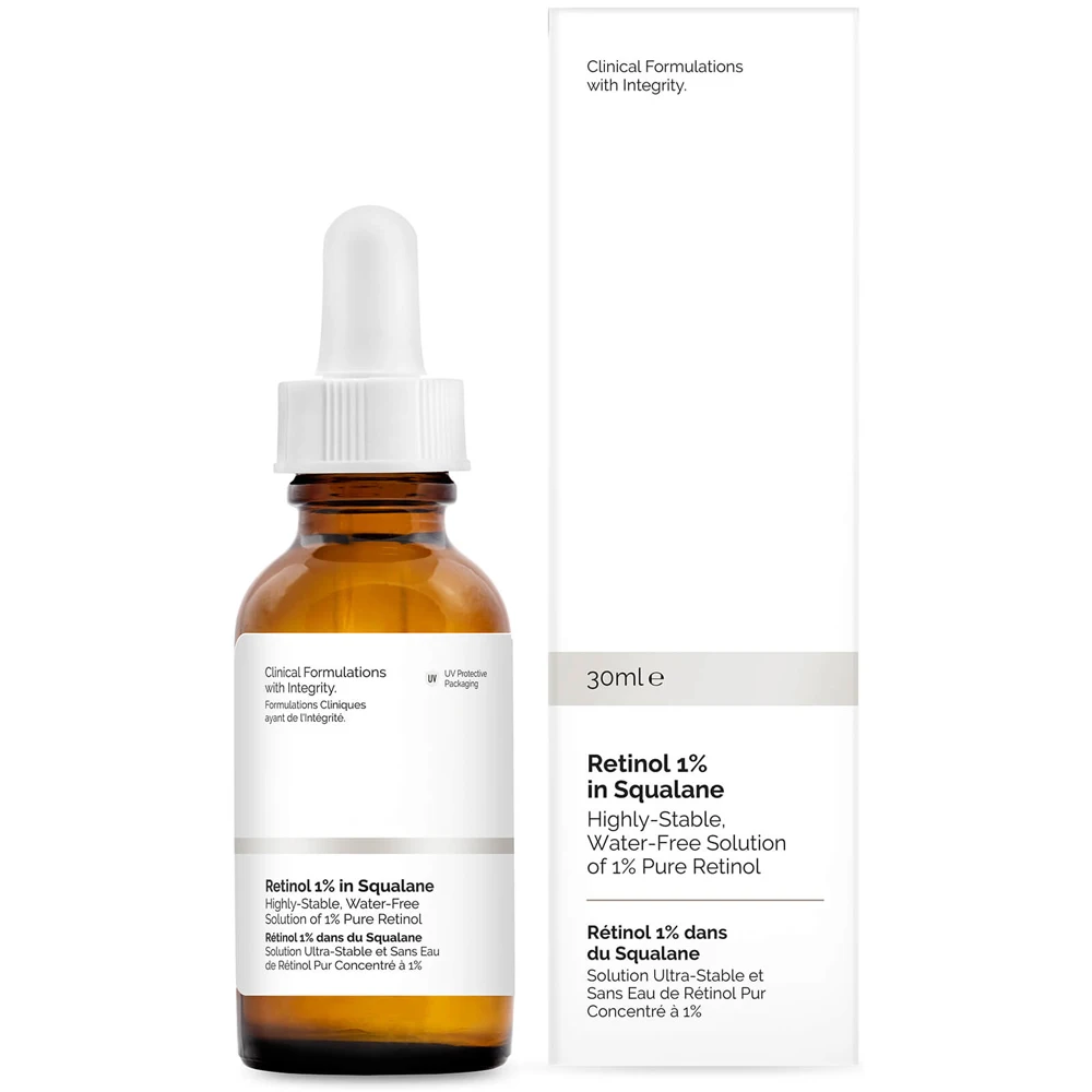 Retinol 1% In Squalane Highly-Free Solution 30ml Make Up Ordinary Pores Anti-Aging Vitamin A Base Serum Foundation Cosmetics | Красота и