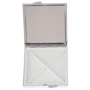 

HOT Pocket Portable Metal Pill Box 4 Grids Storage Medicine Tablet Storage Case Vitamin Container Organizer