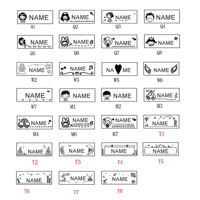 Children's Name Seal Custom Student's Name Stamp[VIP LINK FOR DROPSHIPPER] 4