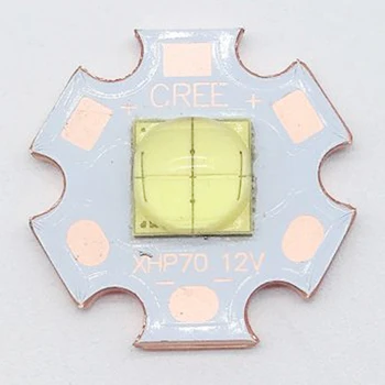 

1-10PCS ETI 7070 6V 4Chips 15W LED Emitter Diode can replace Cree MKR MCE XHP50 XHP70 Cool White LED light with 20mm Copper PCB