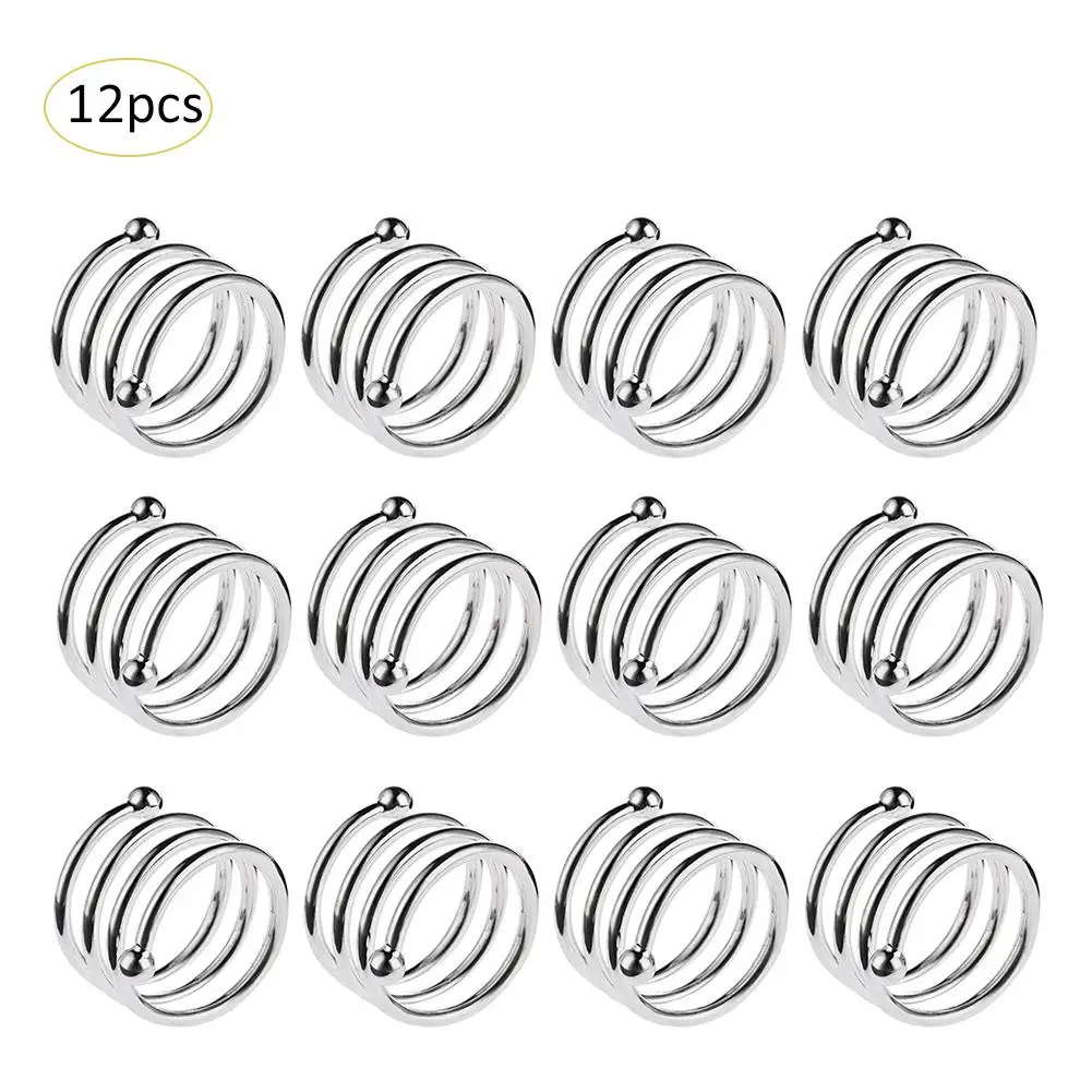 12PCS N 12 шт. кольца для салфеток для свадьбы Алмазный держатель для салфеток чашка цветочный орнамент вечерние декор для банкетного стола аксессуары салфетка пряжка - Цвет: 12PCS N