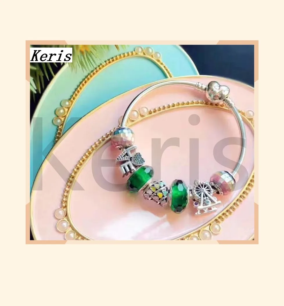 

High Quality Original 1:1 100% Silver Rainbow Girls Ferris Wheel String Bracelet Free Delivery